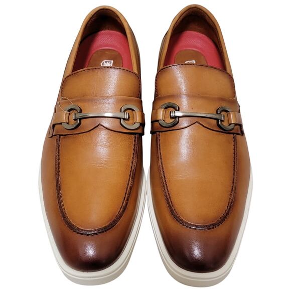 Stacy Adams Men Samuel Slip On Horsebit Loafer Size US 10.5M Tan Brown Leather main image 6
